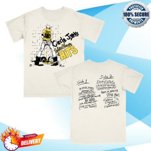 Circle Jerks Store Merch Golden Shower Of Hits T-Shirt