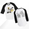 Circle Jerks Store Merch Skankman 2025 Tour Black T-Shirt