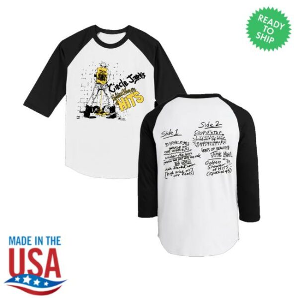 Circle Jerks Store Merch Golden Shower Of Hits Raglan