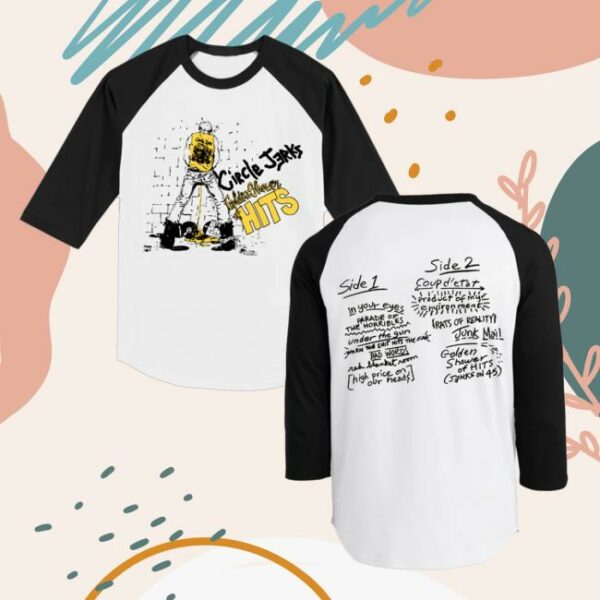 Circle Jerks Store Merch Golden Shower Of Hits Raglan