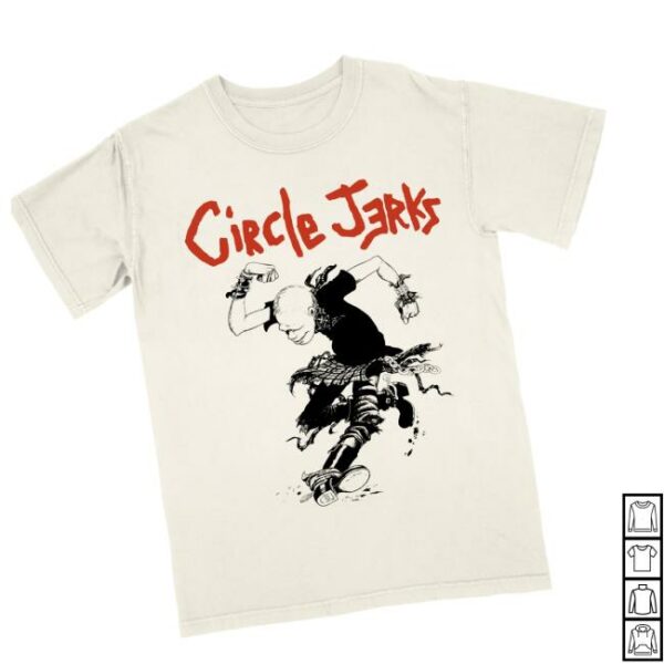 Circle Jerks Store Merch Skankman Outline T-Shirt
