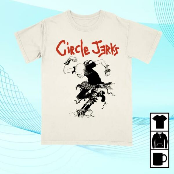 Circle Jerks Store Merch Skankman Outline T-Shirt