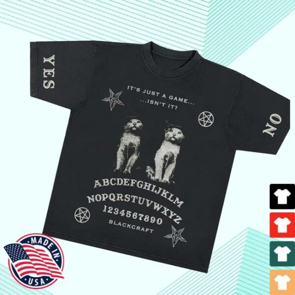Blackcraftcult Store Merch Ouija Cats T-Shirt