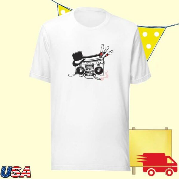 Gas Digital Merch Store High Society Radio Logo White Tee