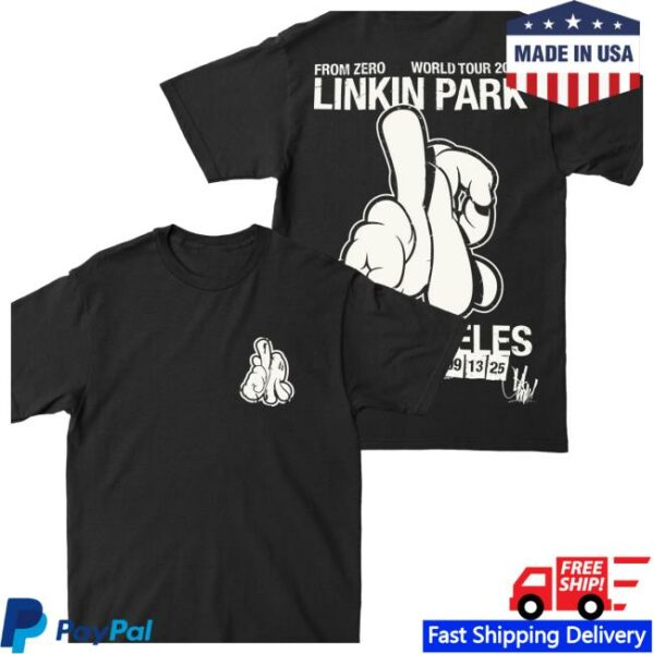 Linkin Park Store Merch Og Slick La Black Tee