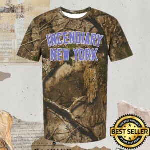 All In Merch Store Incendiary Arch Logo Real Tree Camo Tee