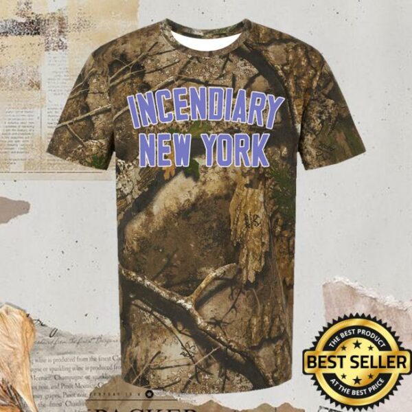 All In Merch Store Incendiary Arch Logo Real Tree Camo Tee
