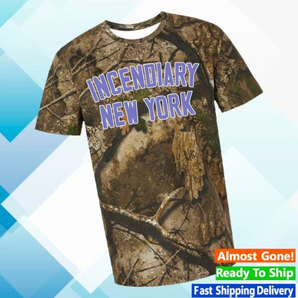 All In Merch Store Incendiary Arch Logo Real Tree Camo Tee