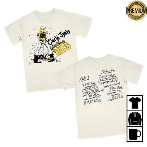 Circle Jerks Official Store Merch Golden Shower Of Hits T-Shirt