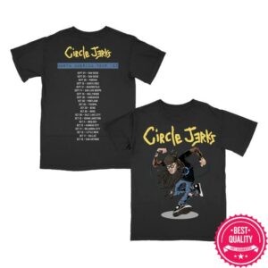 Circle Jerks Official Store Merch Skankman 2025 Tour T-Shirt