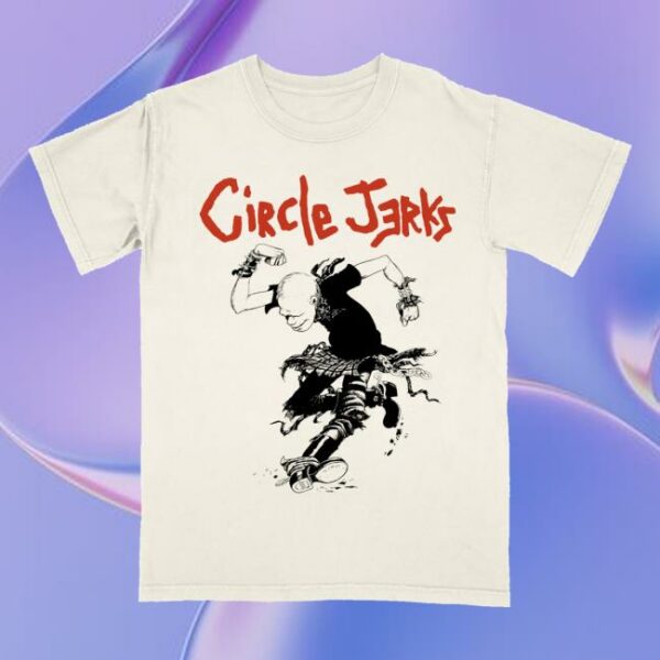 Circle Jerks Official Store Merch Skankman Outline T-Shirt