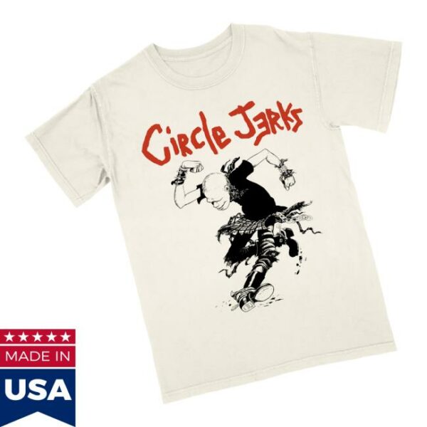 Circle Jerks Official Store Merch Skankman Outline T-Shirt