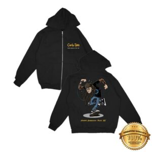 Circle Jerks Store Merch Skankman 2025 Tour Zip-Up Hoodie