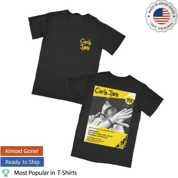 Circle Jerks Store Merch Shepard Fairey Keith Birthday T-Shirt