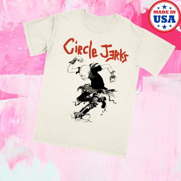 Circle Jerks Store Merch Skankman Outline T-Shirt