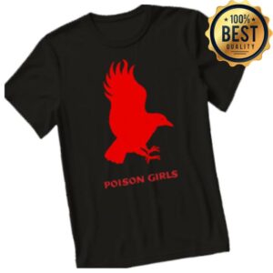 Pmpress Store Merch Poison Girls Red Crow T-Shirt