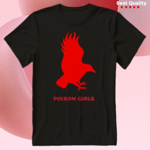 Pmpress Store Merch Poison Girls Red Crow T-Shirt