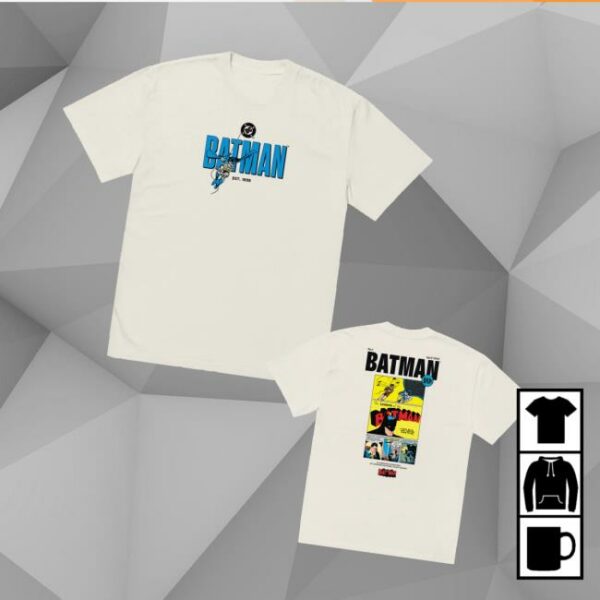 Dc Shop Merch Batman Est 1939 Oversized Faded T-Shirt