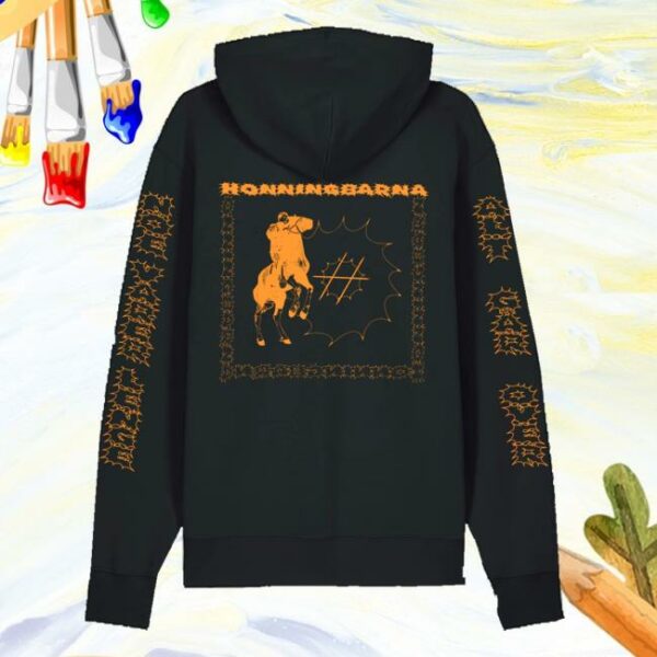 Honningbarna Merch Store Sort Soft Spot Hettegenser