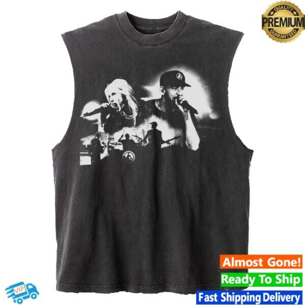 Linkin Park Merch Store Shop Lp La Sleeveless Vintage Black Tee