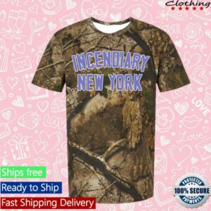 Allin Merch Store Incendiary Arch Logo Real Tree Camo Tee
