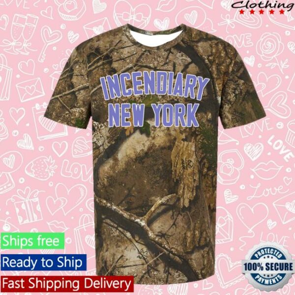 Allin Merch Store Incendiary Arch Logo Real Tree Camo Tee