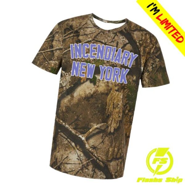 Allin Merch Store Incendiary Arch Logo Real Tree Camo Tee