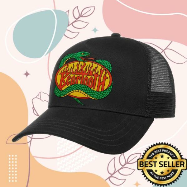 Beartooth Band Store Merch Flaming Snake Trucker Hat