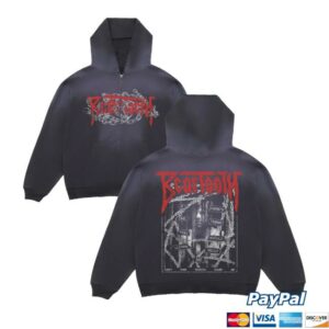 Beartooth Band Merch Store Chain Distressed Potassium Zip-Up Hoodie