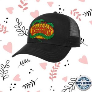Beartooth Band Merch Store Flaming Snake Trucker Hat