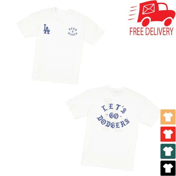 Born X Raised Merch Store Born X Raised Dodgers Lgd Rocker Tee