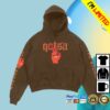 kenny qotsa store merch the evil has landed brown hoodie