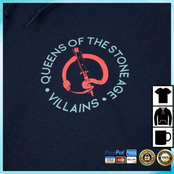 Qotsa Store Merch Unborn Again Navy Pullover Hoodie