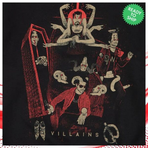 Qotsa Store Merch Villains Black Crewneck