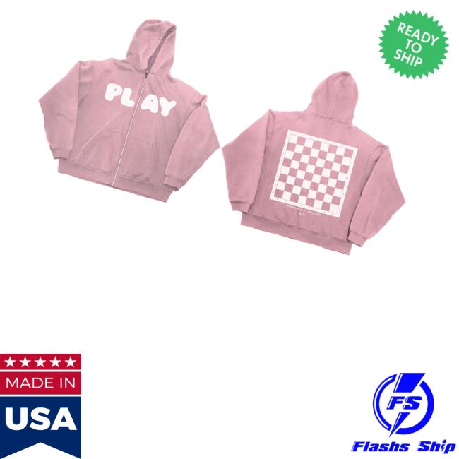 Ed Sheeran Merch Store Play X Kidsuper Pink Zip-Up Ed Sheeran Merch Store Play X Kidsuper Pink Zip-Up