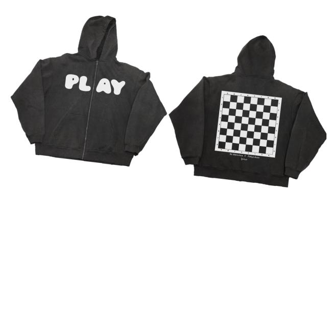 Ed Sheeran Merch Store Play X Kidsuper Black Zip-Up Ed Sheeran Merch Store Play X Kidsuper Black Zip-Up