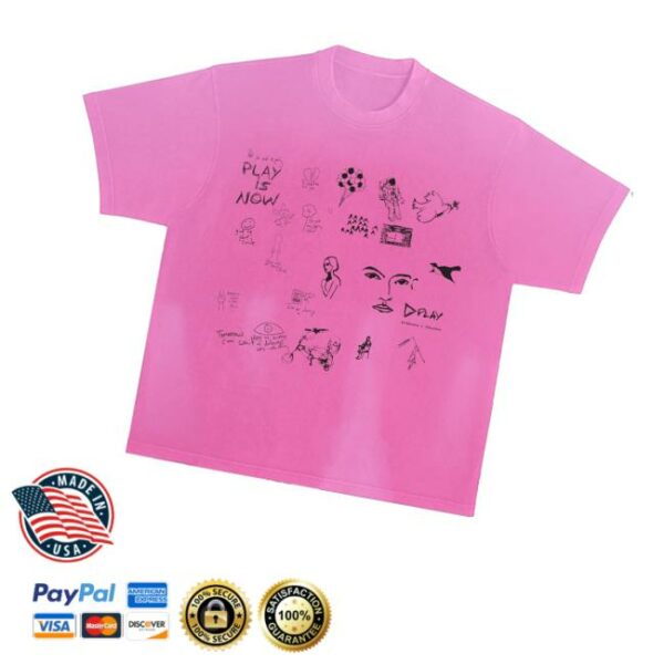 Ed Sheeran Merch Store Play X Kidsuper Doodle T-Shirt
