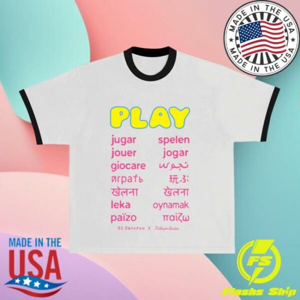 Ed Sheeran Store Merch Play X Kidsuper Ringer T-Shirt