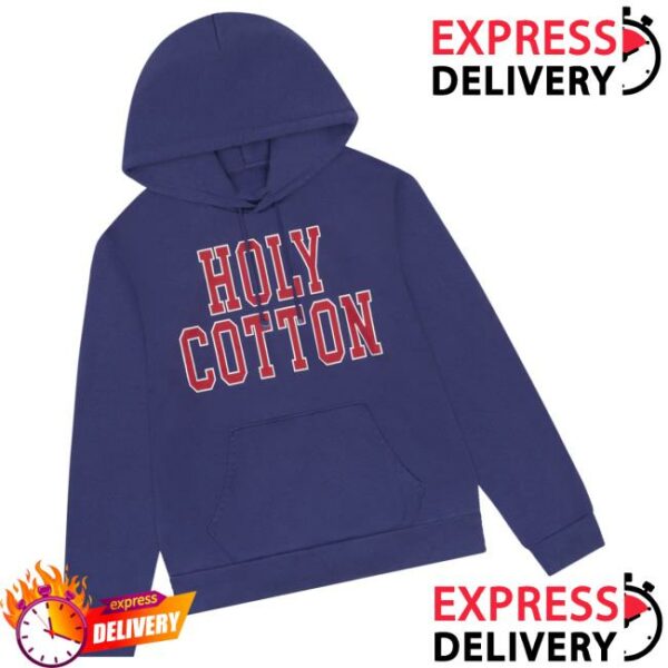 Denim Tears Merch Store Holy Cotton Hoodie Navy