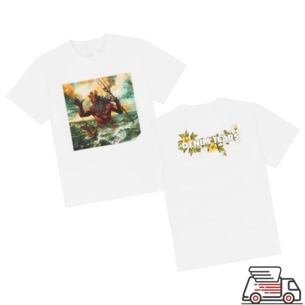 Denim Tears Merch Store Poseidon’s Revenge Tee White