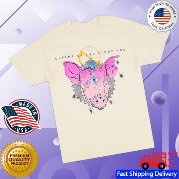 Qotsa Merch Store Domesticated Animals Natural T-Shirt