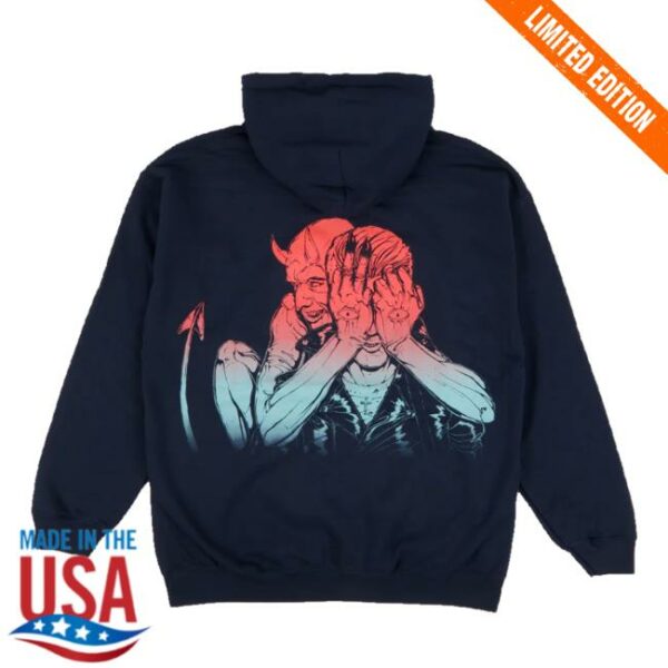 Qotsa Merch Store Unborn Again Navy Pullover