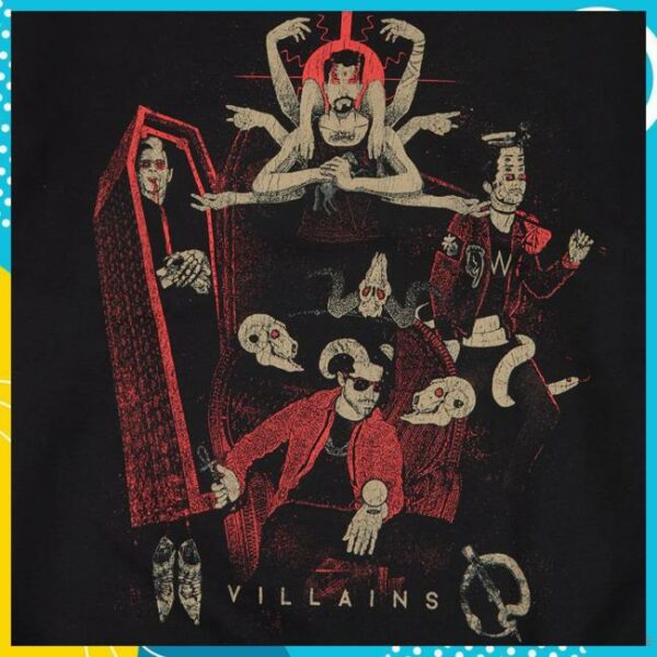 Qotsa Merch Store Villains Black Crewneck