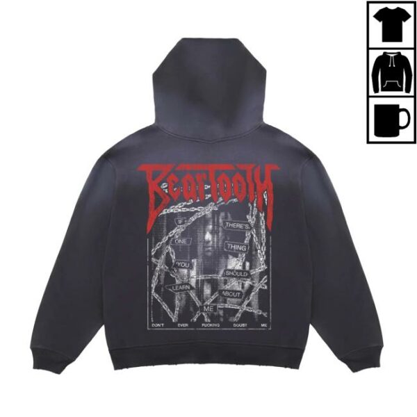Beartooth Band Store Merch Chain Distressed Potassium Zip-Up Hoodie