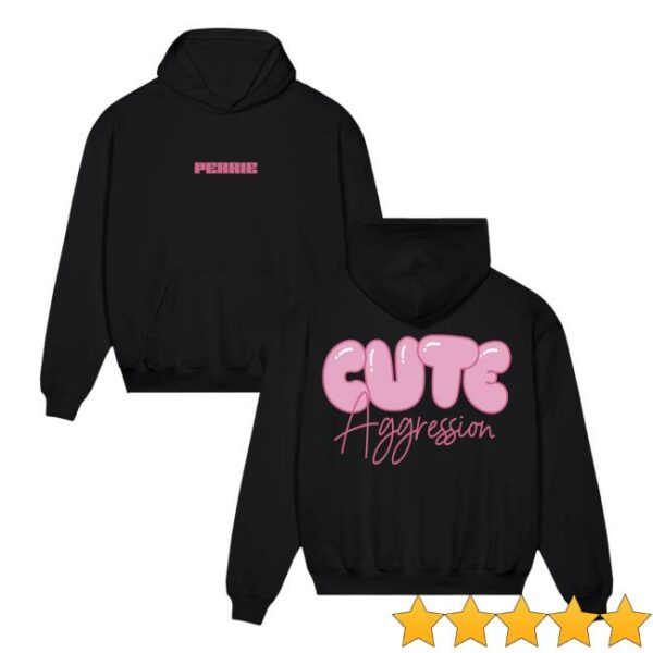 Perrie Official Merch Store Cute Aggression Black Hoodie