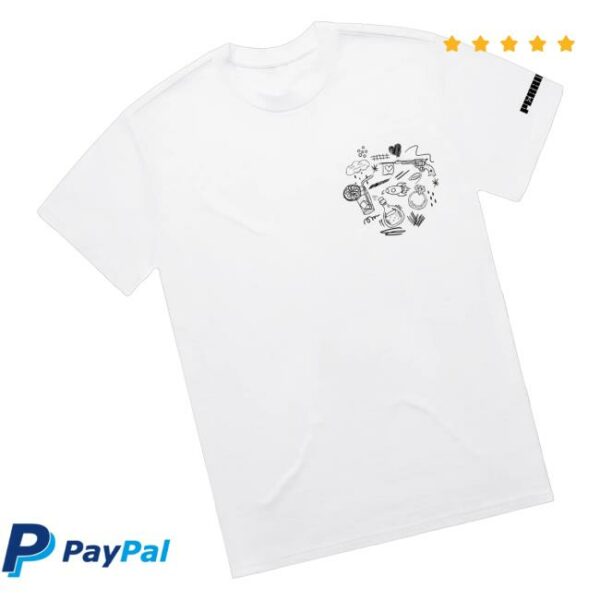 Perrie Official Merch Store Doodles White T-Shirt