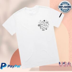 Perrie Official Store Merch Doodles White T-Shirt