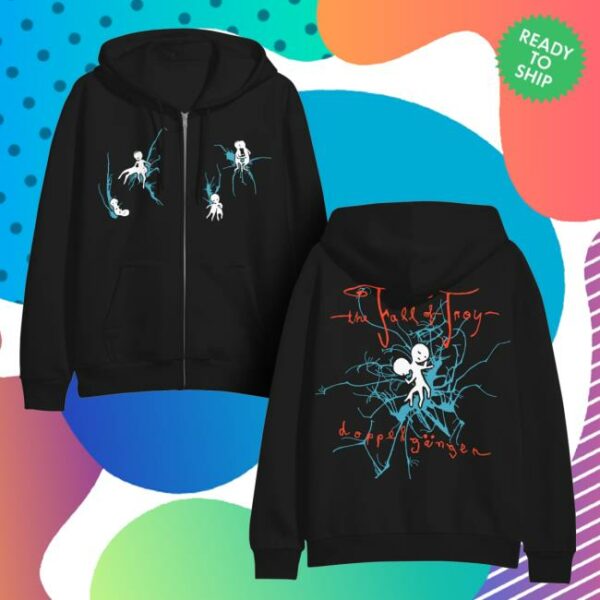 Merchnow Store Merch The Fall Of Troy New Fetus Black Zip-Up Hoodie