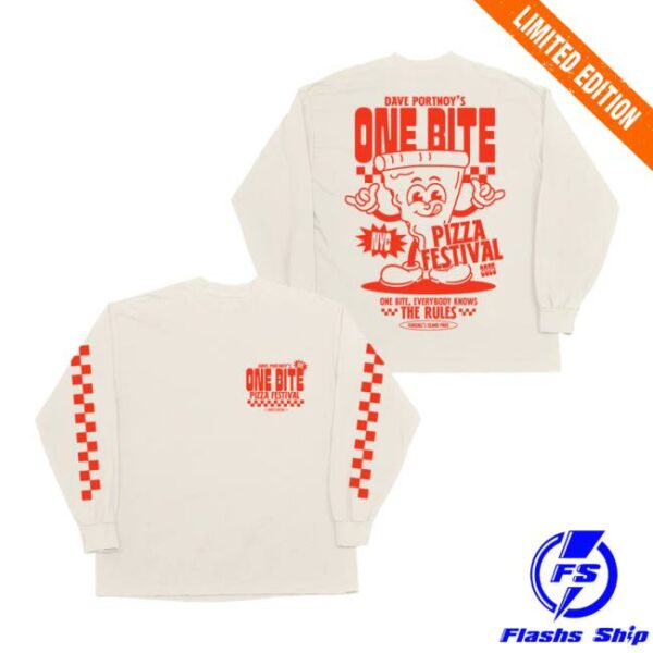 Barstool Sports Store Merch One Bite Pizza Fest 2025 Cheesy Guy Long Sleeve ’47 Tee