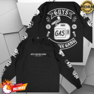The Guysery Store Merch Violence Gang Long Sleeve Black Tee